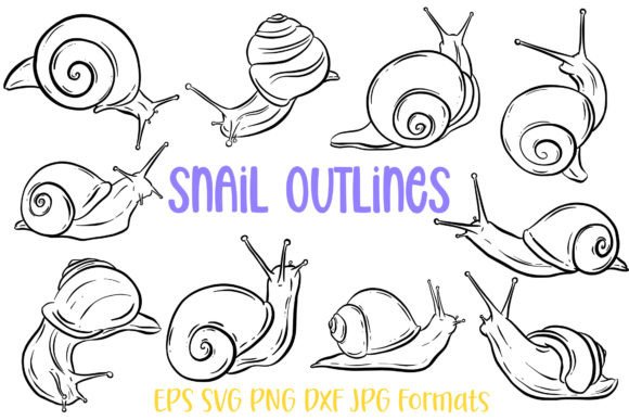 10 Snail Line Art Logo Illustration SVG: A Creative Toolkit