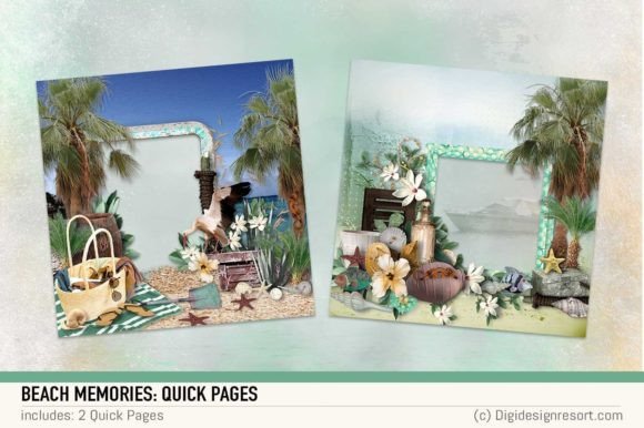 Beach Memories Quick Pages: Free Design Assets for Your Projects