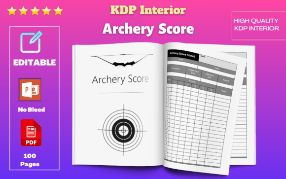 Editable Archery Score Logbook: Your Design Asset