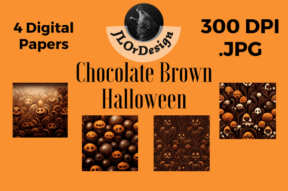 Elevate Your Spooky Season Projects with Rich Brown Halloween Backgrounds