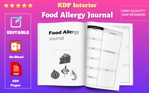Food Allergy Tracker: A Designer's KDP Interior Guide