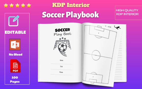 Master Your Game: The Soccer Playbook KDP Template