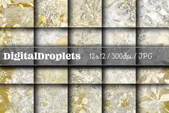 Timeless Floral Textures: Vintage Petals Vol. 23 Paper Set