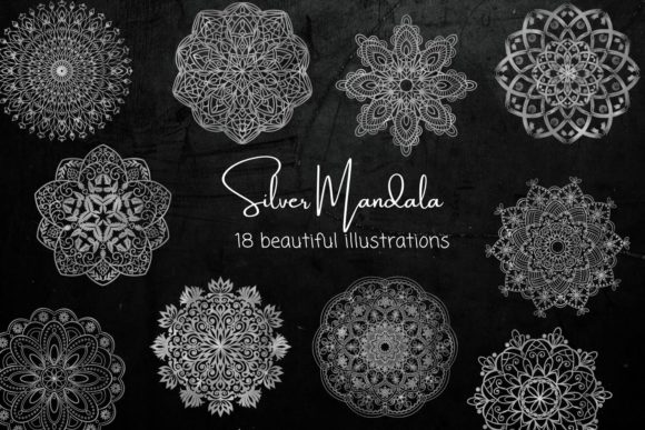 Unveiling the Elegance of Silver Mandala Illustrations