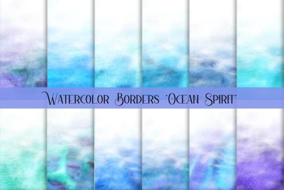 Watercolor Borders Clipart: 13 Essential Blue Designs for Creatives